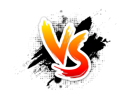 插圖, 對戰, vs, 戰鬥, 