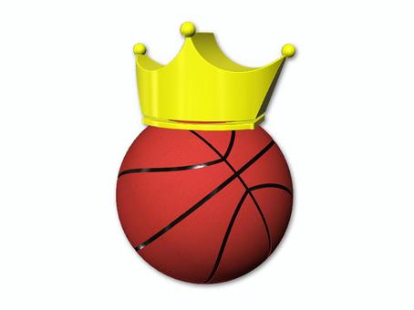 王冠とバスケットボール 王冠,バスケットボール,優勝,王者,アイコン,チャンピオン,バスケのイラスト素材