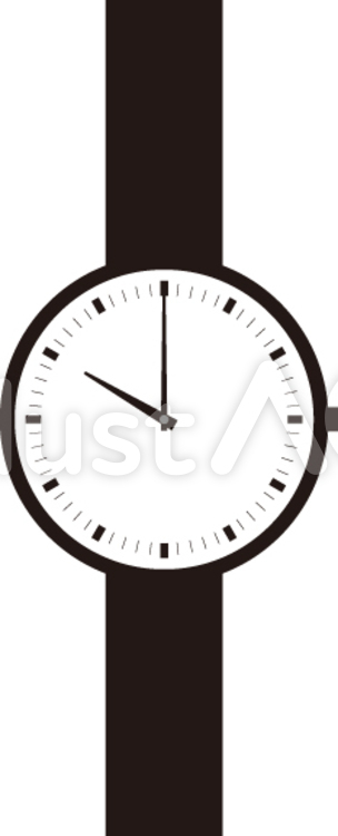 腕時計　10時　22時 腕時計,10時,22時のイラスト素材