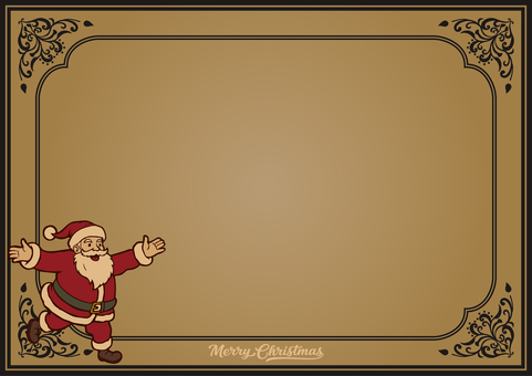 シンプルなクリスマス背景-17(A4横) シンプルなクリスマス背景-17(A4横) クリスマス,冬,背景,フレーム,12月,シンプル,a4,横,レトロ,シックのイラスト素材