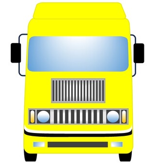 トラック103 車,トラック,正面,物流,運輸,運送,ロジスティクス,貨物,輸送,流通のイラスト素材