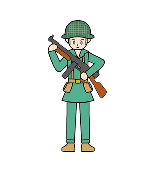 アメリカ軍兵士 米兵,米軍,アメリカ兵,アメリカ軍,連合軍,兵士,太平洋戦争,第二次世界大戦,軍隊,戦争のイラスト素材