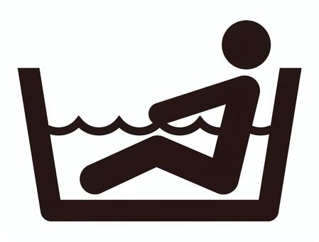 浴缸圖標 浴缸圖標
