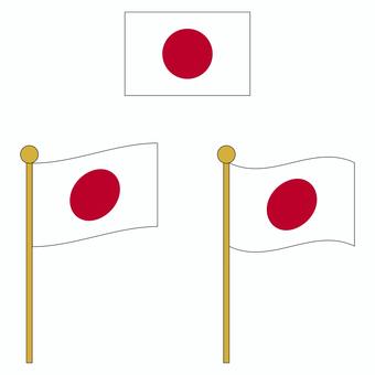 日本の国旗セット 日本,国旗,日の丸,フラッグ,フラグ,国,国籍,国民,国家,シンボルのイラスト素材