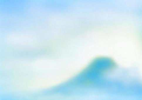 富士山の背景 富士山,山,朝日,日の出,雲,雲海,和,和風,日本,背景のイラスト素材