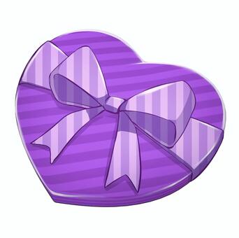 Illustration, present, heart, gift box, 
