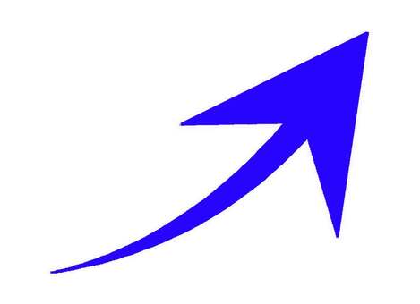 上昇矢印アイコン 矢印,上昇,上,ポップ,イメージ,シンプル,アイコン,方向,値上がり,ゆるやかのイラスト素材