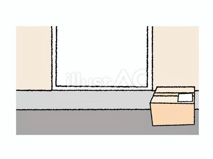 置き配 置き配 置き配,荷物,商品のイラスト素材