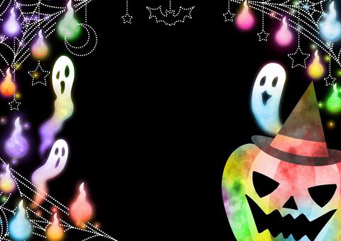 Watercolor style Halloween background, , JPG and AI