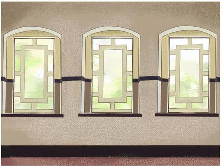 Illustration, window, a western style building, building, 