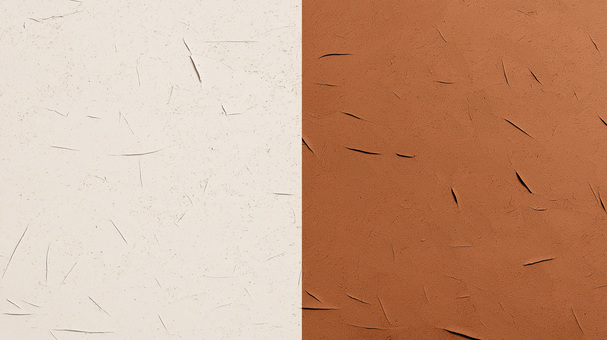 茶とベージュの２色の和紙