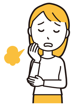  ロングヘア女性(黄)-065-バスト