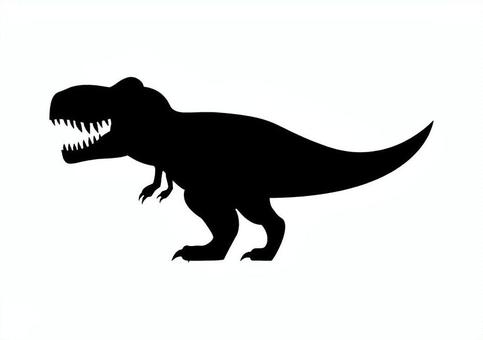 Illustration, тиранозавр, t rex, силуэт, 