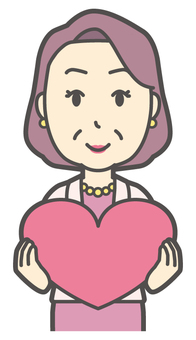  お金持ちマダム-142-バスト おばさん,感謝,安心,愛情,中年,女性,富裕層,マダム,裕福,お金持ちのイラスト素材