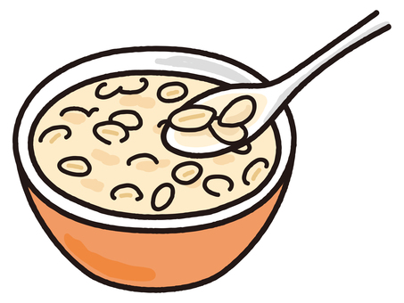 台湾スイーツピーナッツスープ(花生湯) ピーナッツスープ,花生湯,スープ,ポタージュ,落花生,アジア料理,台湾,台湾料理,台湾スイーツ,中華のイラスト素材