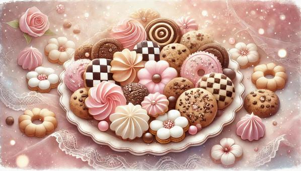 Cute cookie set, JPG Cute cookie set, cookie, sweets, dessert, JPG
