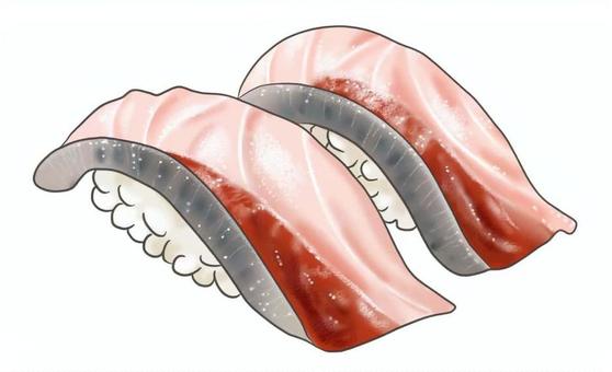 寿司ネタのイラスト ブリ