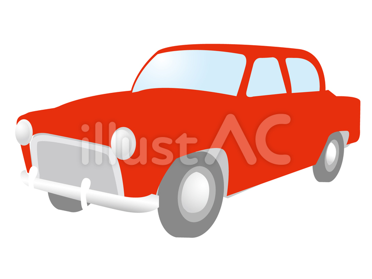 くるま 車,レトロ,レトロカーのイラスト素材
