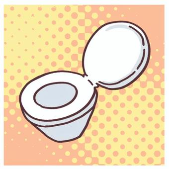 手描きトイレイラスト 手描きトイレイラスト べんき,水洗便所,便所,トイレ,wc,洋式,水洗,蓋,お手洗い,水回りのイラスト素材