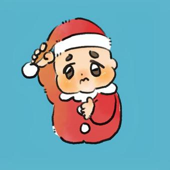 サンタ帽赤ちゃん