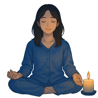 瞑想する女性