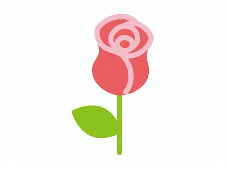 Rose flower icon 1 (color), JPG, PNG and EPS Rose flower icon 1 (color), rose, flower, icon, JPG, PNG and EPS