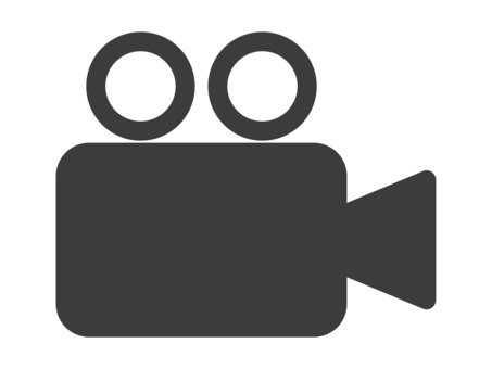 ビデオカメラのイラスト ビデオ,カメラ,撮影,アイコン,動画,映画,編集,映像,マーク,収録のイラスト素材