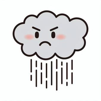 rain clouds, rain cloud, face, disaster, JPG, PNG and AI