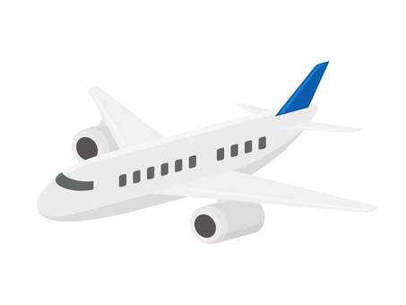 飛行機,フラットイラスト 飛行機,シンプル,フラット,アイコン,空港,ベクター,観光,旅行,旅,空の旅のイラスト素材