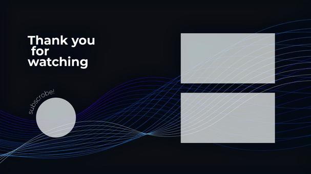 動画配信用エンドカード素材ラインアート2 エンドカード,終了,画面,エンディング,おしゃれ,ネオン,ラインアート,背景,動画,フレームのイラスト素材