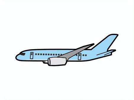 旅客機側面 ジャンボジェット,ジャンボ機,ジェット機,飛行機,大型,旅客機,乗り物,マシン,乗物,航空機のイラスト素材