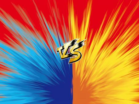 ゲームVS対決素材 爆発,炎,火,グラデーション,枠,オシャレ,テンプレート,ポップ,広告,デザインのイラスト素材