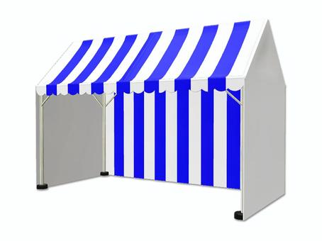 テント　ストライプ柄 テント,イベント,パイプテント,集会,運動会,ストライプ,出し物のイラスト素材