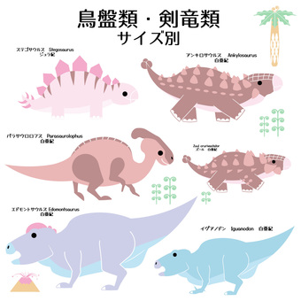 Illustration, dinosaur, sword dragon, bird dish, 