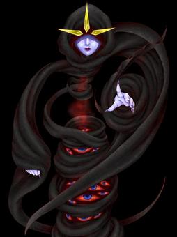 死者の守人 悪魔,グロテスク,オカルト,ホラー,モンスター,妖怪,怪物,ダーク,刺激的,不気味のイラスト素材