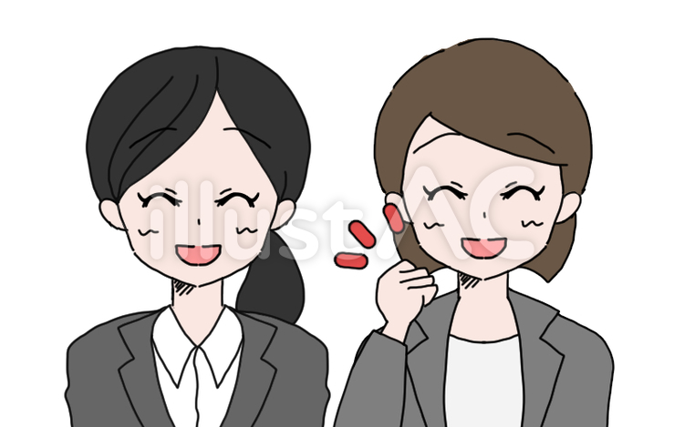 スーツの女性たち スーツ女性,三十代,ブランド店員のイラスト素材