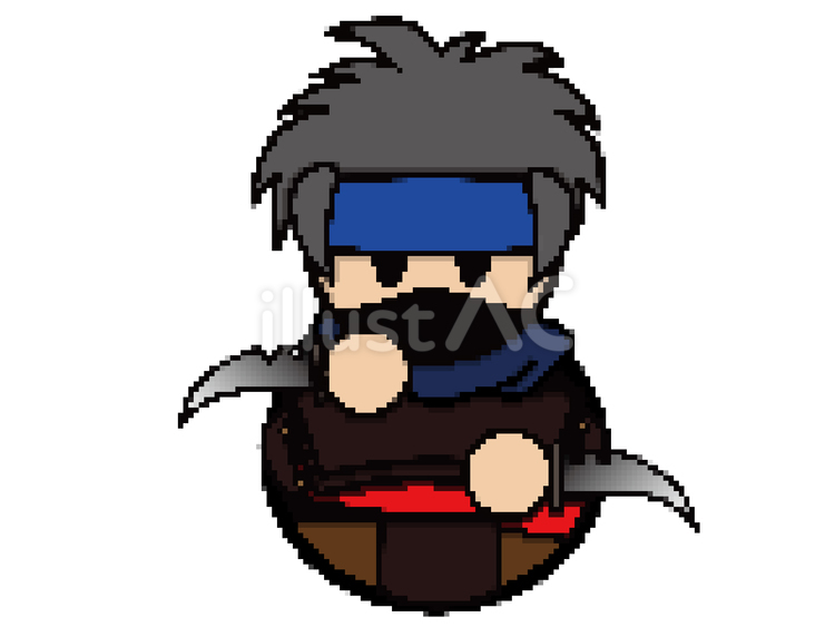 ドット絵シーフ ドット絵,ピクセルアート,二頭身のイラスト素材