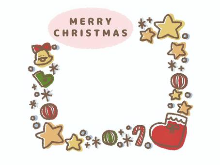 クリスマスフレーム クリスマス,プレゼント,xmas,星フレーム,クリスマスフレーム,靴下,冬,ウィンター,winter,星素材のイラスト素材