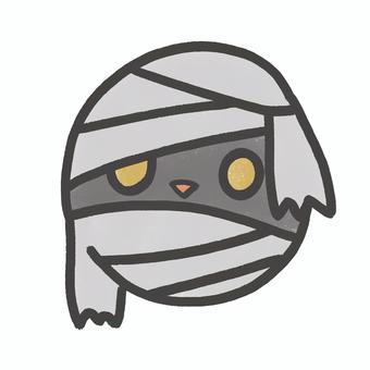 ミイラ男　カラー ハロウィン,秋,10月,かわいい,ゆるい,ポップ,おばけ,ミイラ男,ミイラ,包帯のイラスト素材