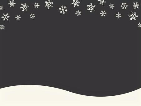 雪の背景/黒