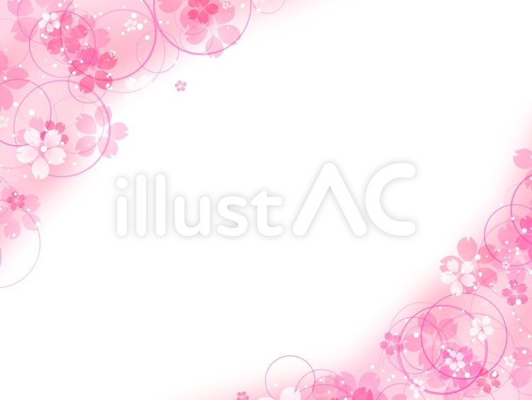 桜　フレーム3 桜,春,花のイラスト素材