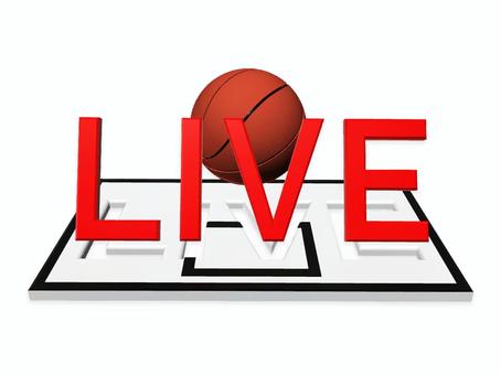LIVE　バスケ　バックボードver　 live,文字,バスケ,ライブ,バスケットボール,バックボード,生放送,生中継,リアルタイムのイラスト素材