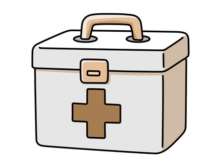 救急箱 救急箱,応急処置,医療,医療品,救急,薬箱,看護,介護,緊急対応,救助のイラスト素材