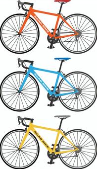 Road bike 1 left side, , JPG, PNG and AI