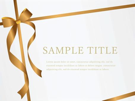 金リボンのフレーム