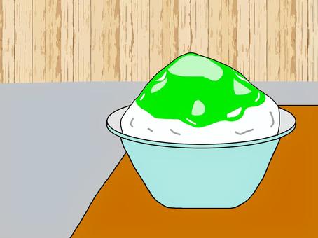 Shaved ice (melon), shaved ice, melon, ice confectionery, JPG