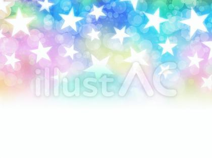 オーロラカラー×星空 壁紙