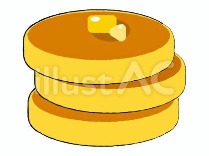 バターが乗ったホットケーキ