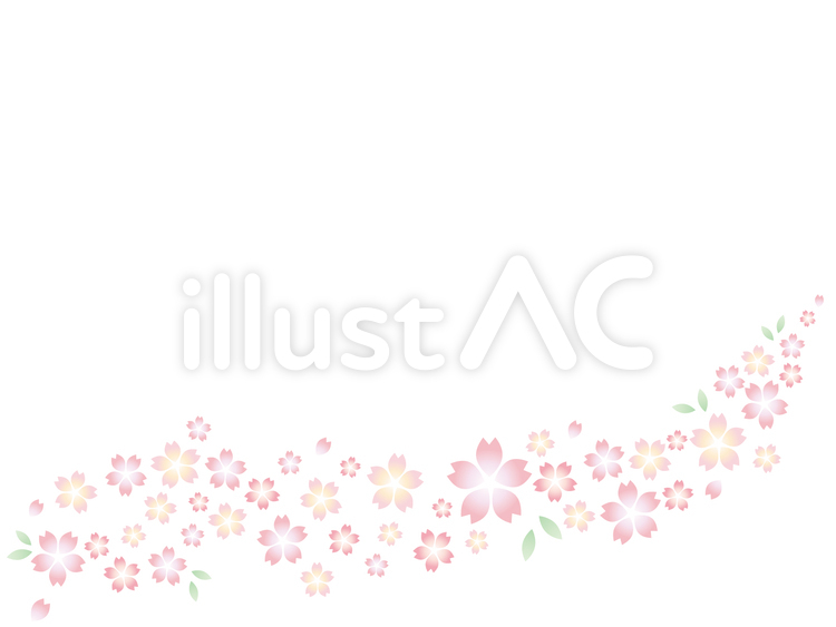 桜フレーム　素材 桜,フレーム,春のイラスト素材