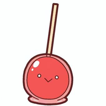 りんご飴 りんご飴,りんご,飴,祭り,食べ物のイラスト素材